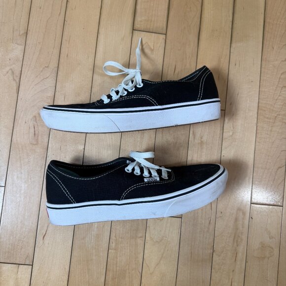 VANS ComfyCush black low profile canvas shoes size 9 - Picture 5 of 10
